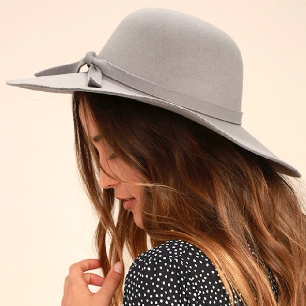 Faux suede hat